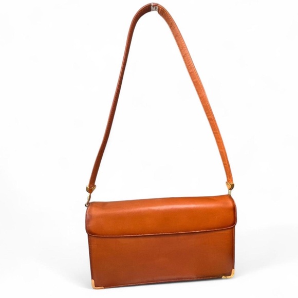 Vintage Christian Dior Tan Leather Shoulder Bag - Picture 5 of 8